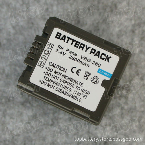 High Quality Replacement Camera Battery for Panasonic VW-VBG260 Battery, China Factory Price